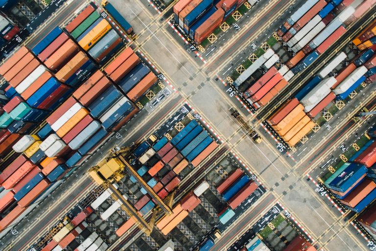 Container shipping trade illustration. Representative image, not an event photograph.